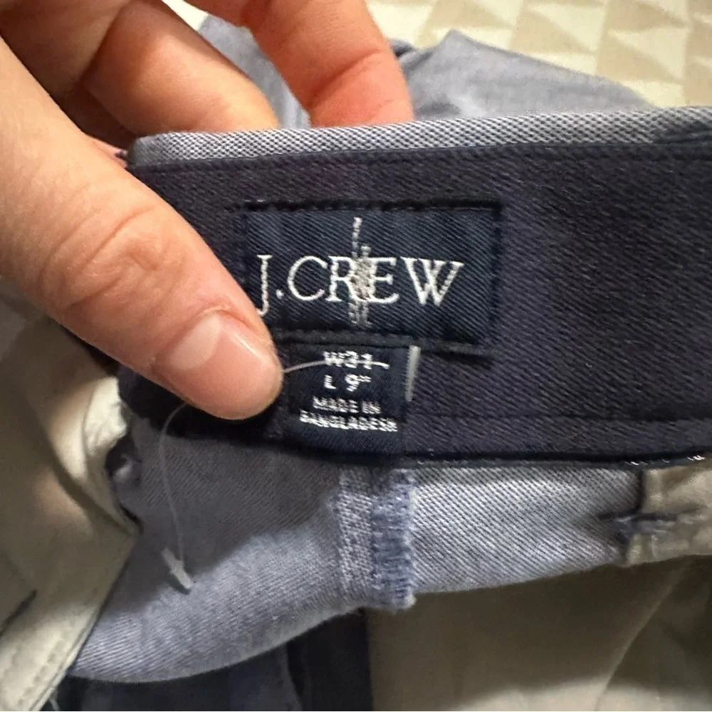 NWOT j crew sky blue 9'' tech oxford short